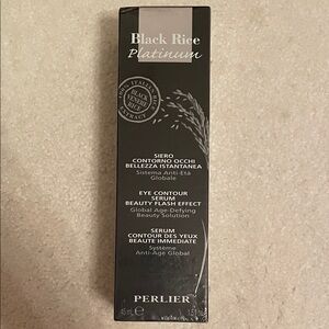 Perlier Black Rice Platinum Eye Contour Serum — Black